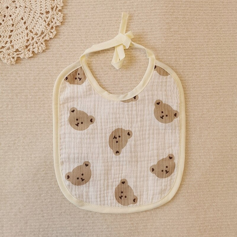 Cotton Cute Print Bibs