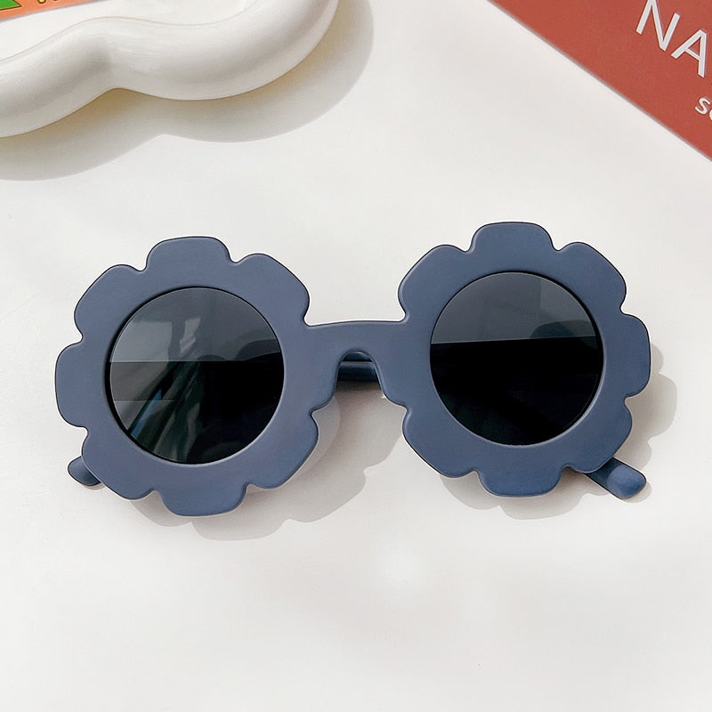 Round Flower Sunglasses