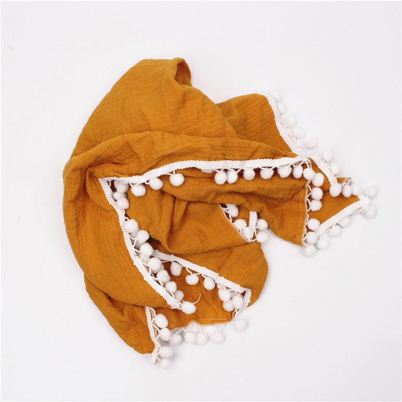 Muslin Blanket With Tassel