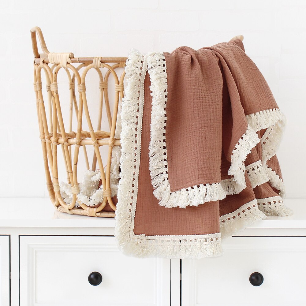 Muslin Ruffle Blanket