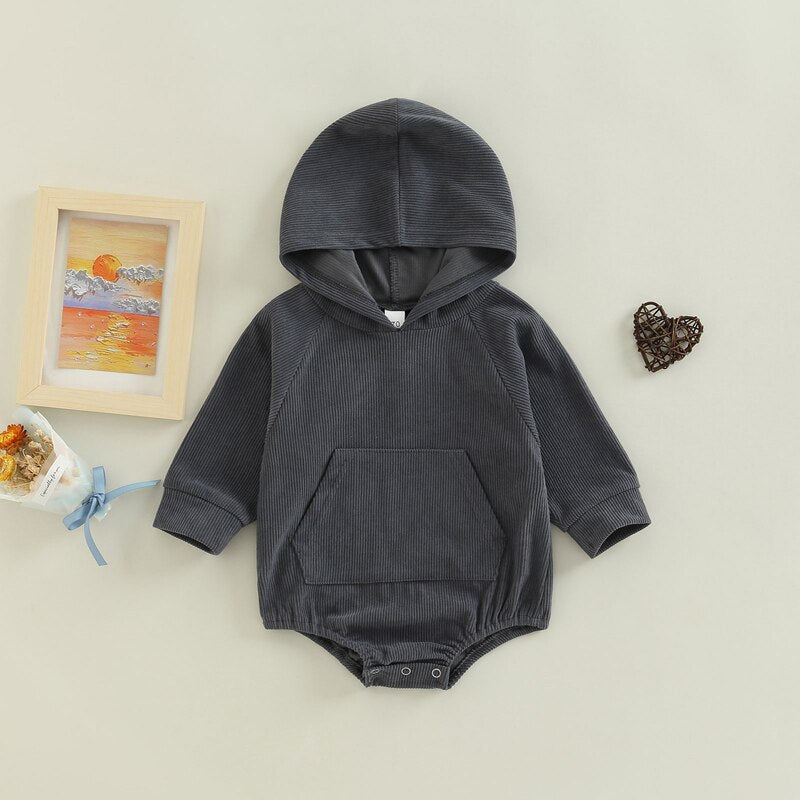 Hooded Jumpsuit with Pocket