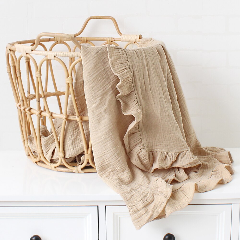 Muslin Ruffle Blanket