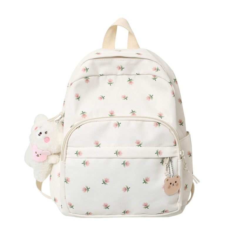 Floral Print Casual Backpack