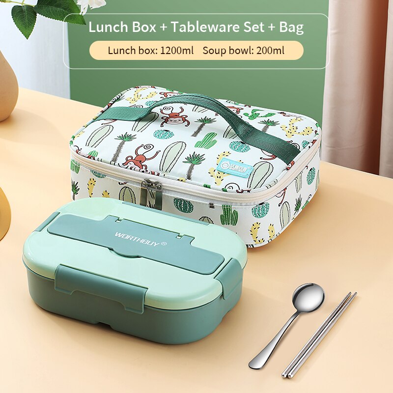 Stylish Lunch Box With Bag