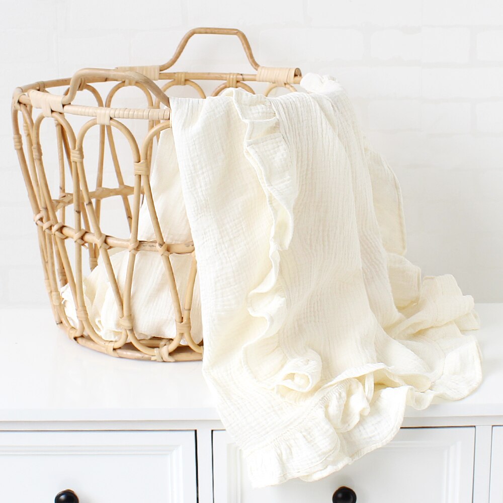 Muslin Ruffle Blanket