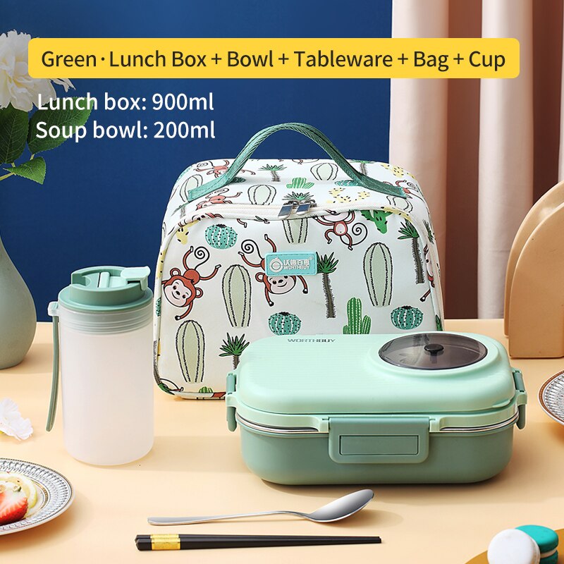 Stylish Lunch Box With Bag