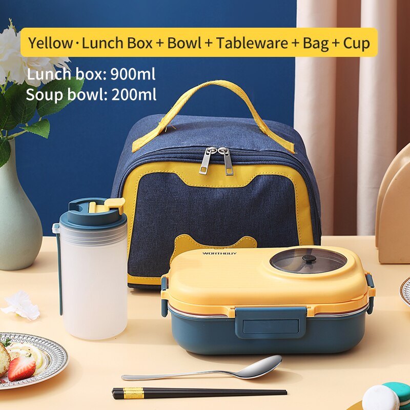 Stylish Lunch Box With Bag