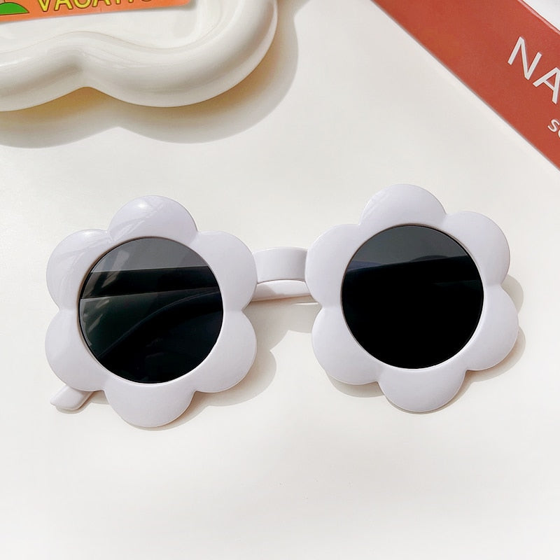 Round Flower Sunglasses