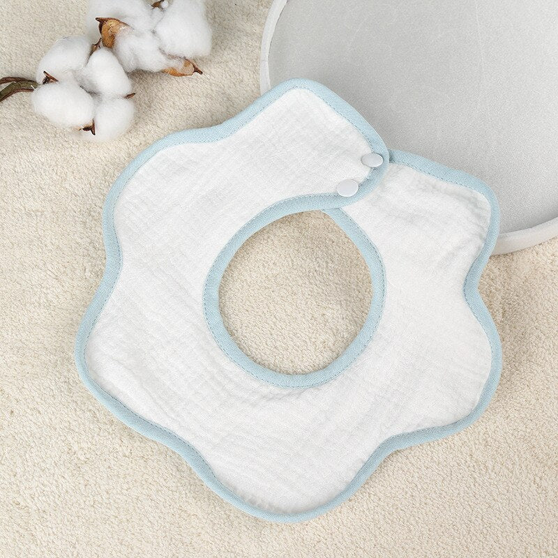 Newborn Saliva Absorbent 360 Rotate Bibs