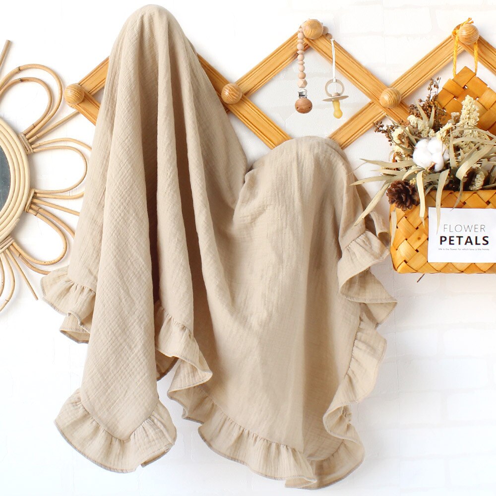 Muslin Ruffle Blanket