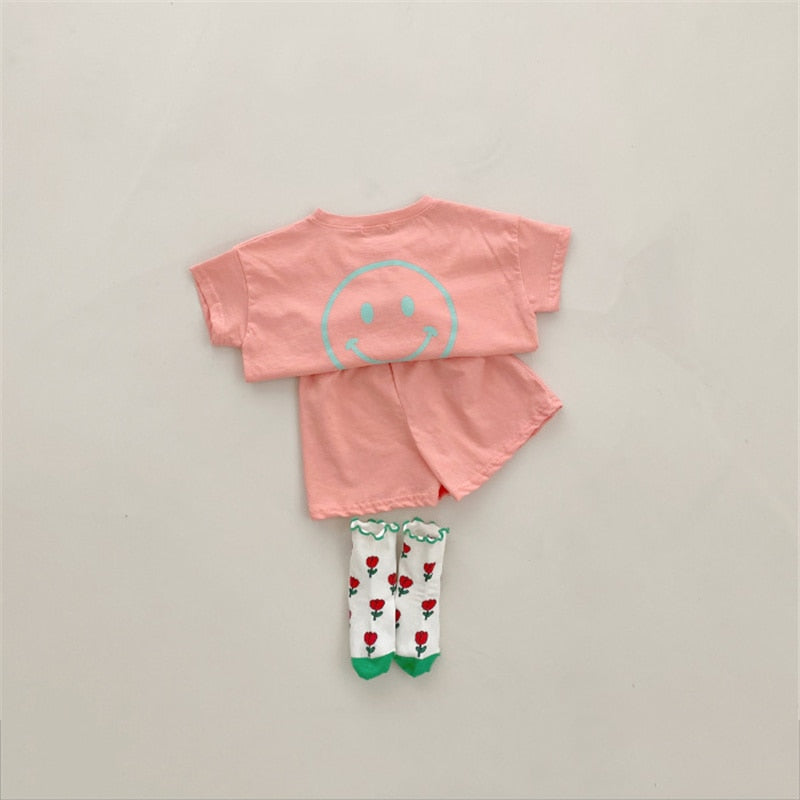 Hi Print Tee And Shorts Set