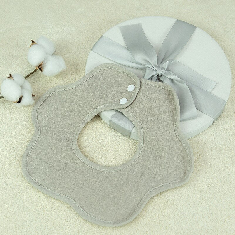 Newborn Saliva Absorbent 360 Rotate Bibs