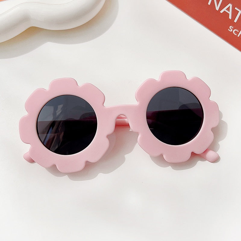 Round Flower Sunglasses