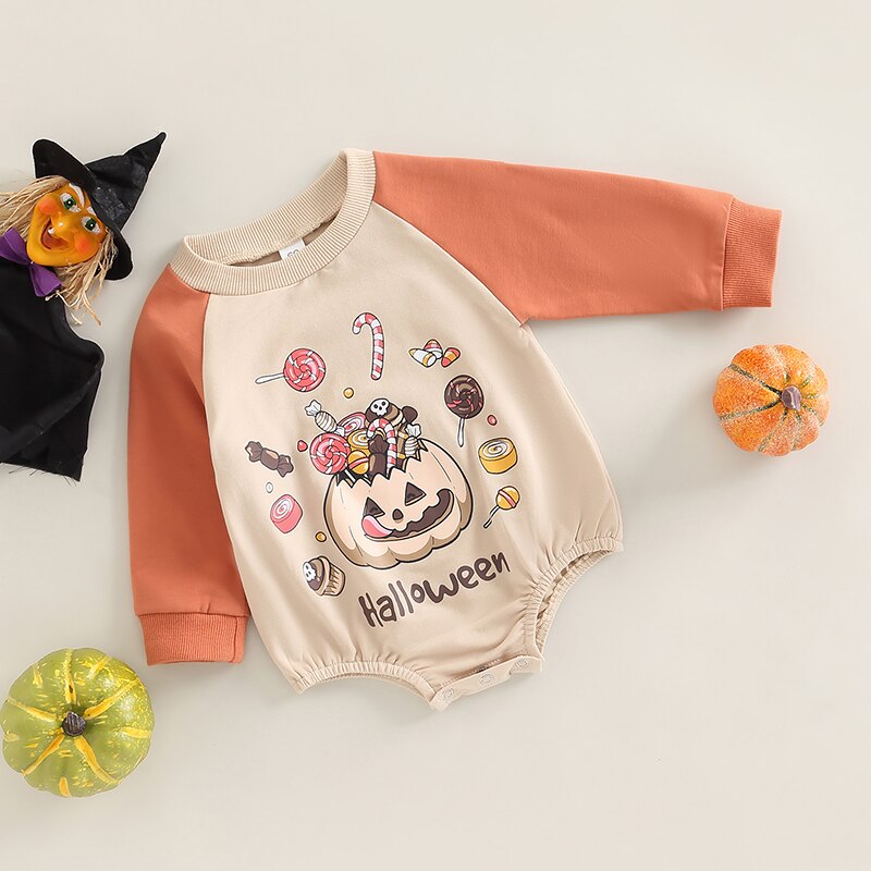 Halloween Long Sleeve Romper