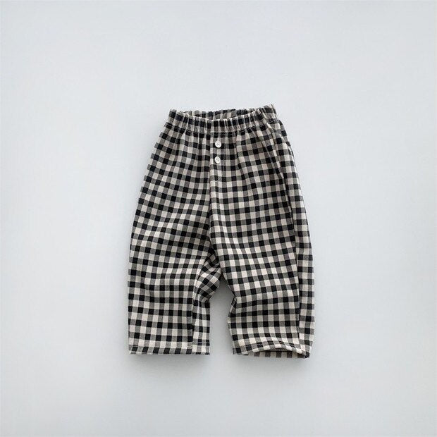 Plaid Casual Pants