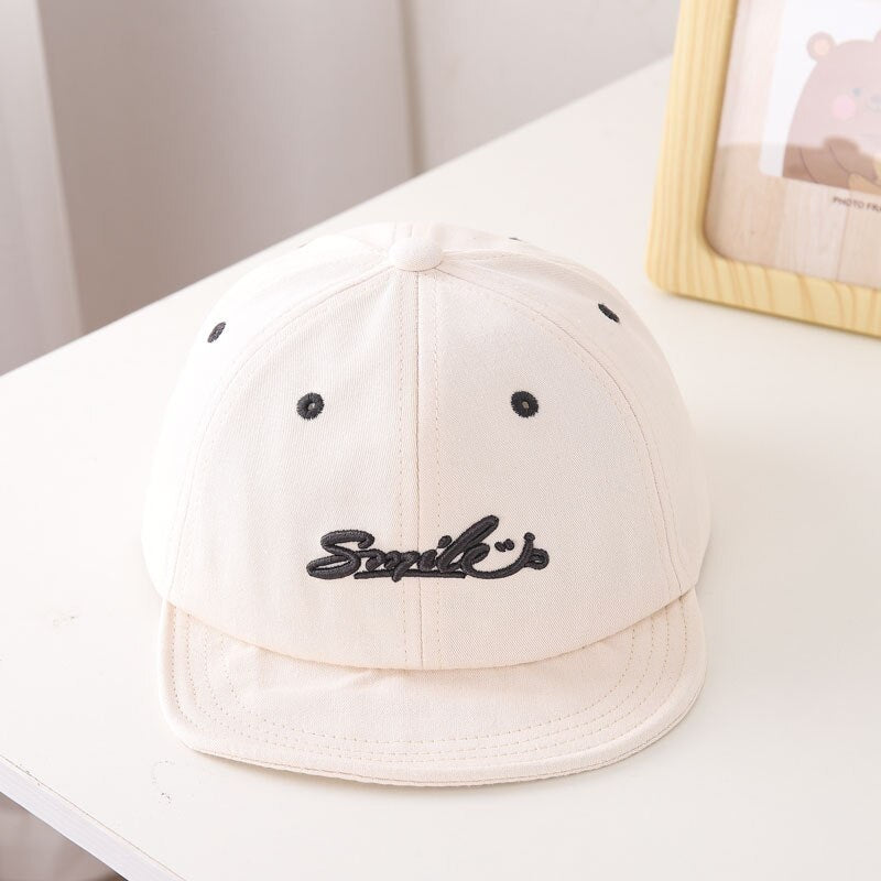 Smile Embroidered Letter Baseball Cap
