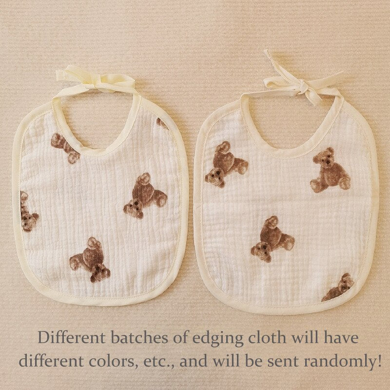 Cotton Cute Print Bibs