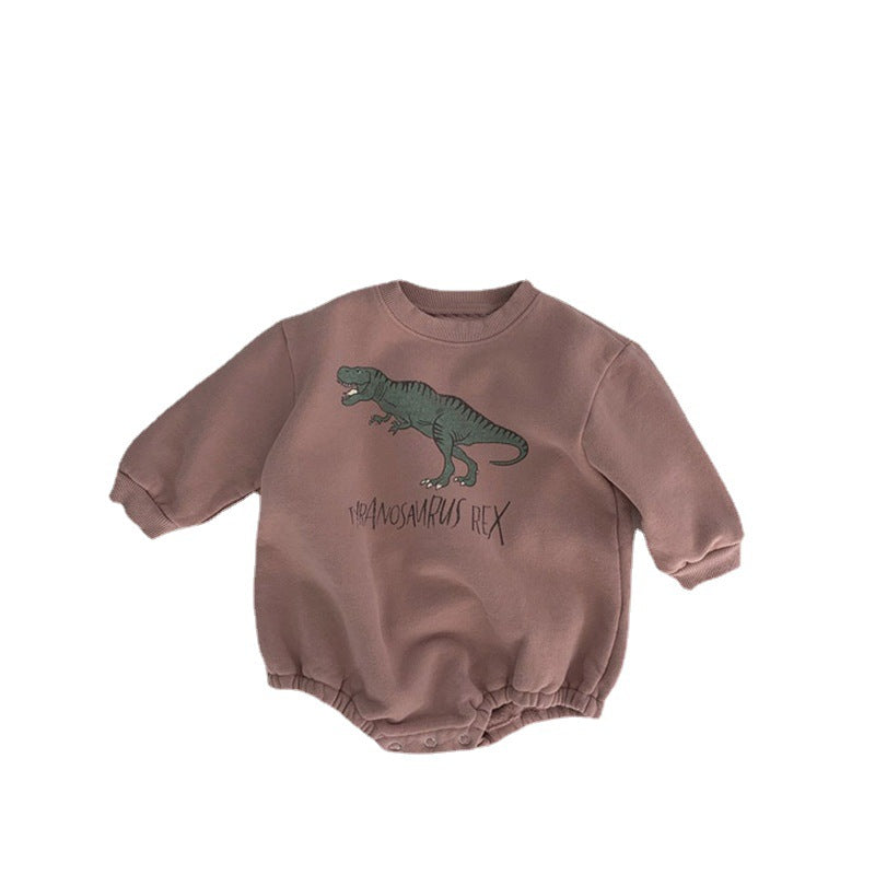 Dinosaur Fleece Lined Bodysuit