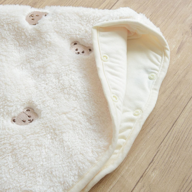 Close-up of cape hood with plush lining