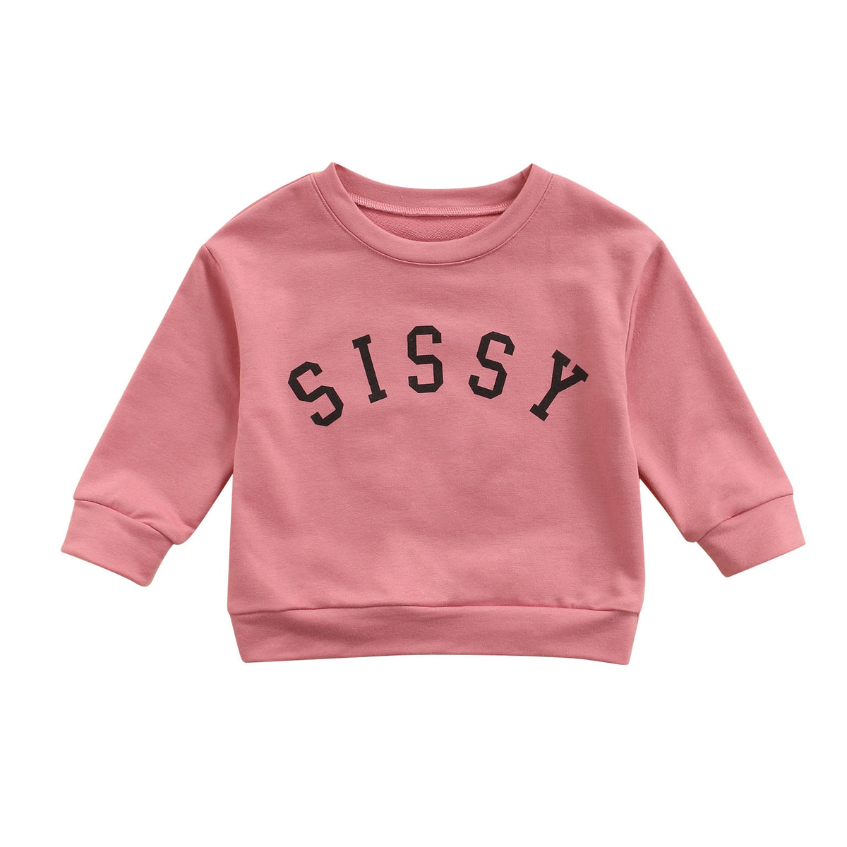 Dark pink SISSY sweatshirt on white background