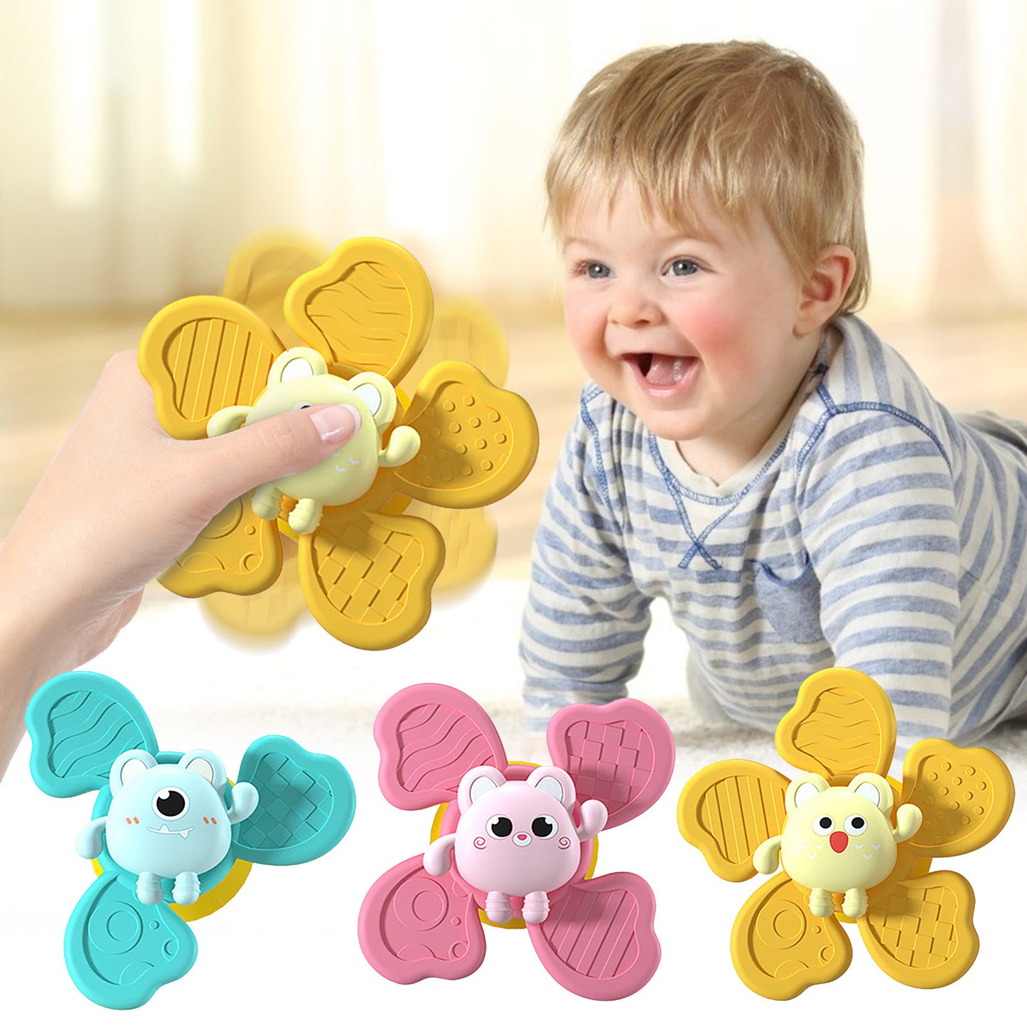 Suction Baby Spinner Toy