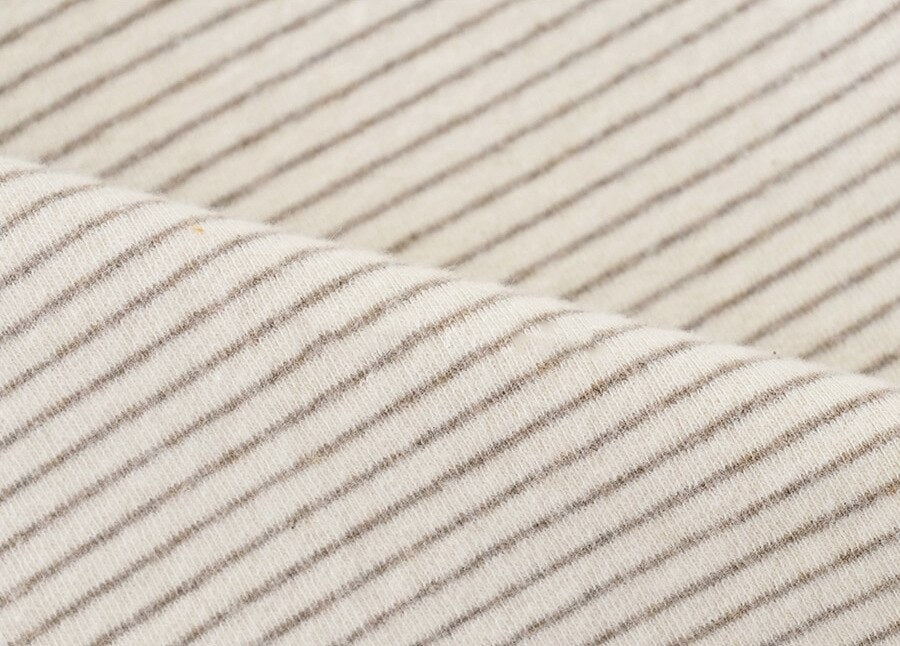 Close-up of fine stripe fabric
