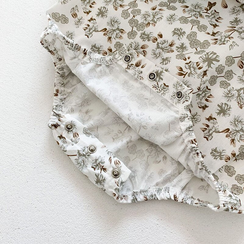 Inside lining of floral dress