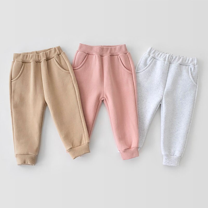 Khaki, pink and grey joggers