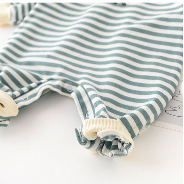 Dinosaur Striped Romper