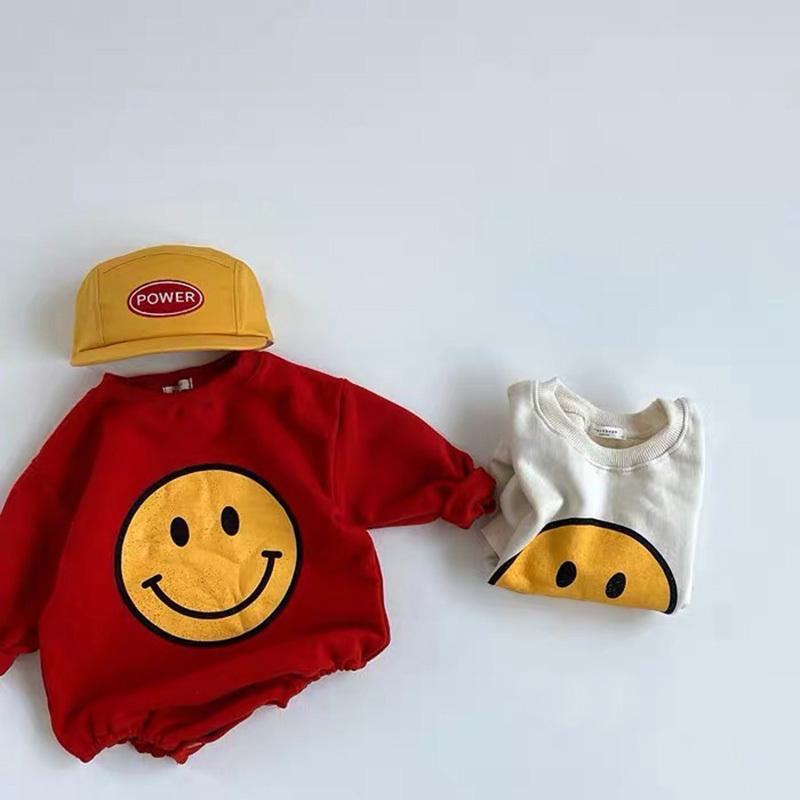 Happy Smile Sweatshirt Bodysuit