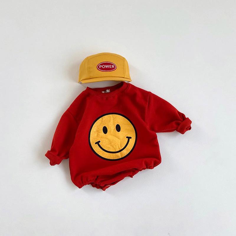 Happy Smile Sweatshirt Bodysuit