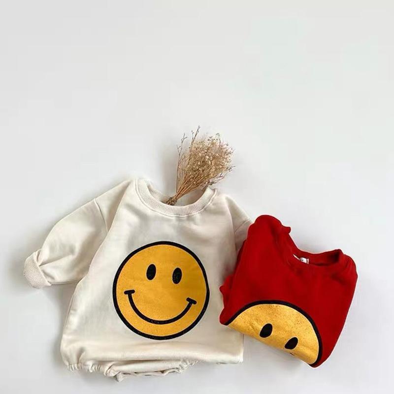 Happy Smile Sweatshirt Bodysuit