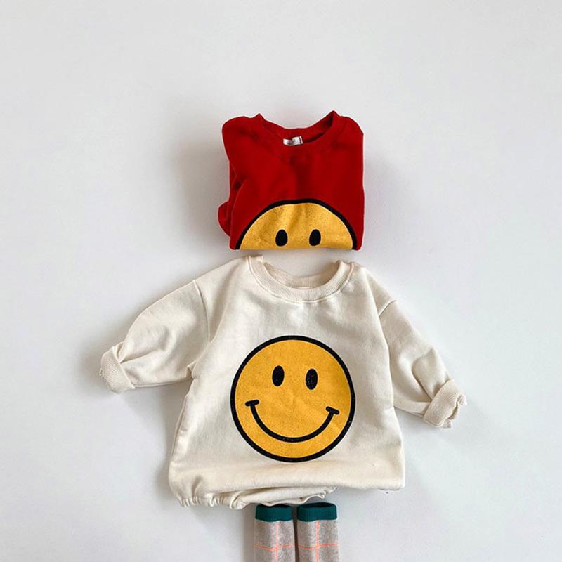 Happy Smile Sweatshirt Bodysuit